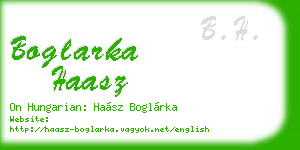 boglarka haasz business card